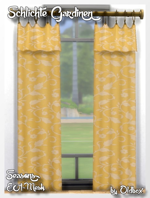 Sims 4 Seasons curtains by Chalipo at All 4 Sims