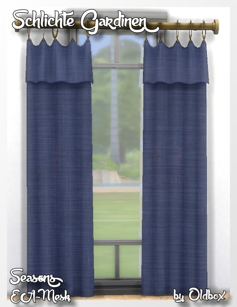 Sims 4 Seasons curtains by Chalipo at All 4 Sims