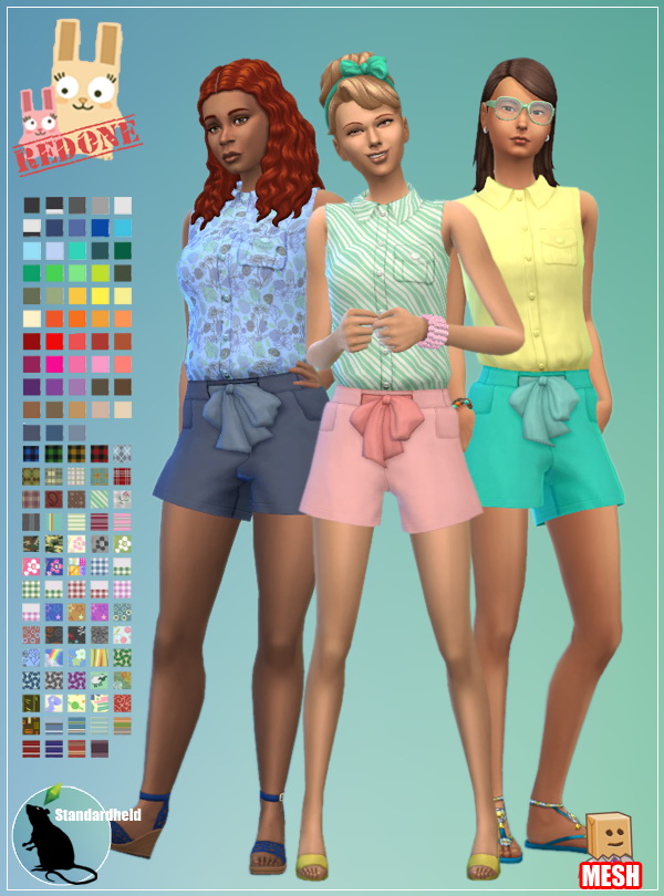 Sims 4 MoM Romper Redone by Standardheld at SimsWorkshop