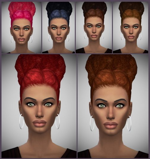 Sims 4 Malu’s Afro Bun at Birksches Sims Blog
