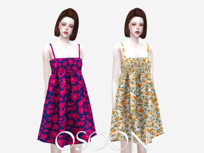 Sims 4 Pocari Dress at Osoon