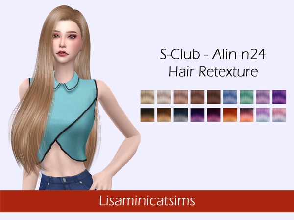 Sims 4 S Club Sherry n29 Hair Retexture by Lisaminicatsims at TSR
