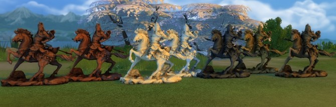 Sims 4 Chinese Horseman warrior by BigUglyHag at SimsWorkshop