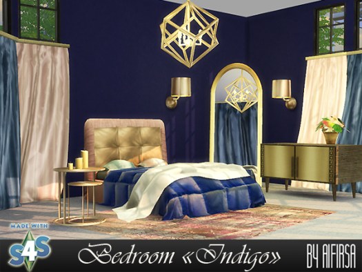 Sims 4 Indigo Bedroom Decor at Aifirsa