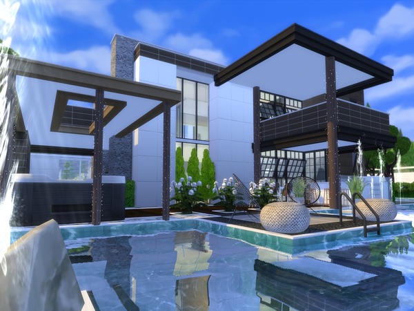 Sims 4 Emira Modern home by Suzz86 at TSR