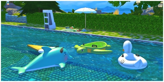 Sims 4 Deco Pool Floats at Josie Simblr