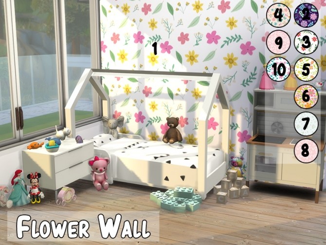 Sims 4 Flower Wall at MODELSIMS4