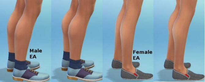 Sims 4 Enhanced Leg Sliders by CmarNYC at Mod The Sims