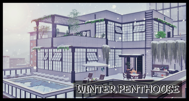 Sims 4 Winter PentHouse at Lily Sims