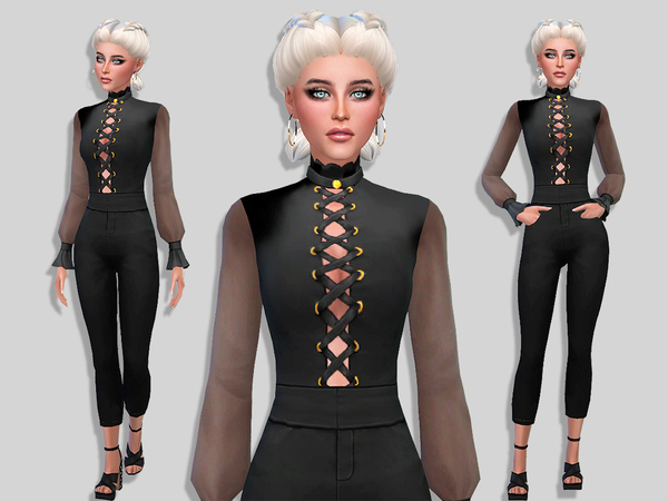Sims 4 Rina outfit by Simalicious at TSR