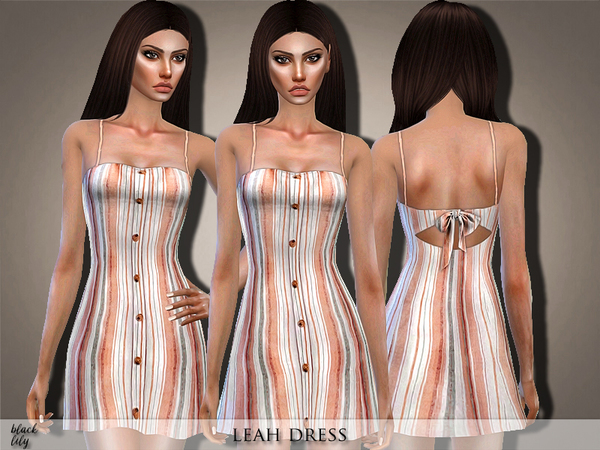 Sims 4 Leah Dress by Black Lily at TSR