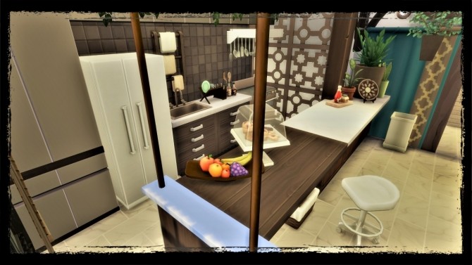 Sims 4 Wenge kitchen with exotic touch at Agathea k