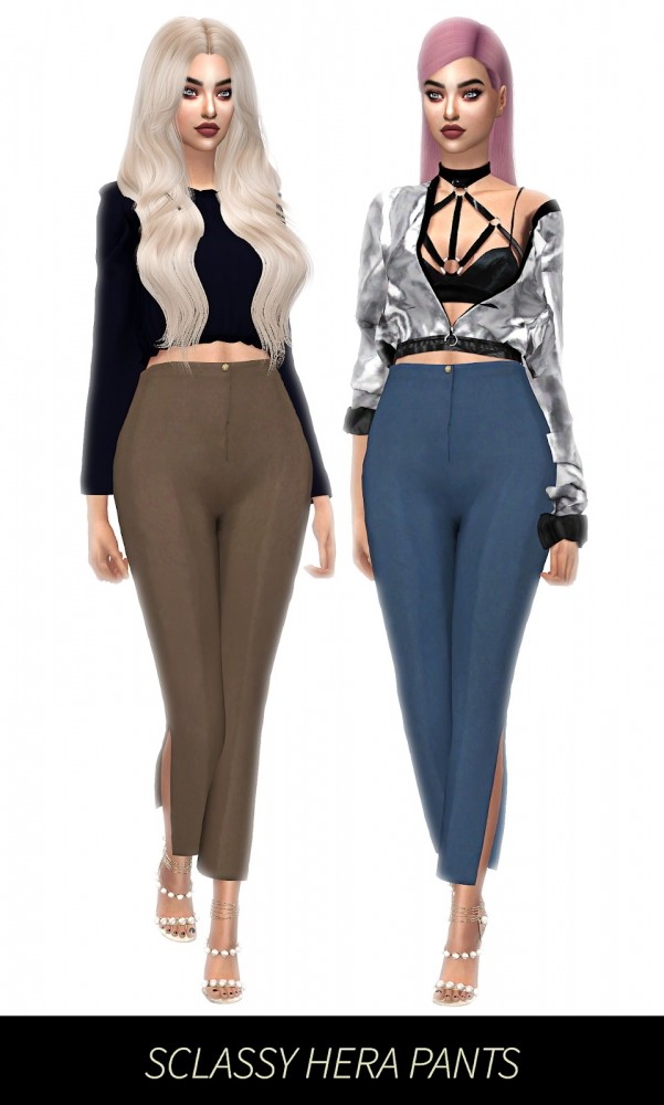 Sims 4 SCLASSY HERA PANTS at FROST SIMS 4