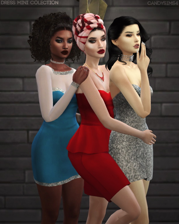 Sims 4 DRESS MINI COLLECTION at Candy Sims 4