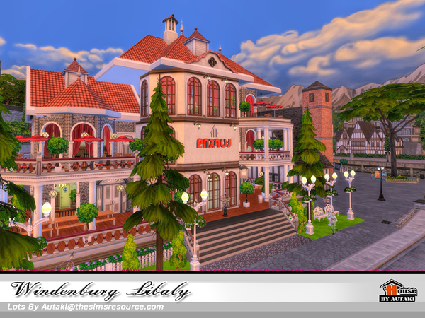 Sims 4 Windenburg Library by autaki at TSR