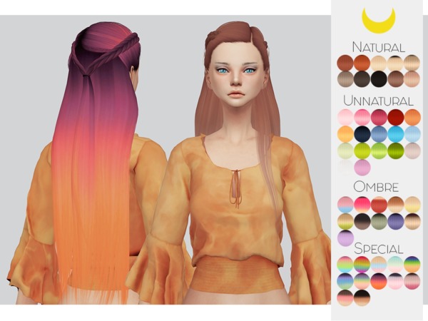 Sims 4 Hair Retexture 74 LeahLilliths Ari by Kalewa a at TSR