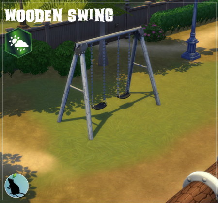 Wooden Swing by Standardheld at SimsWorkshop