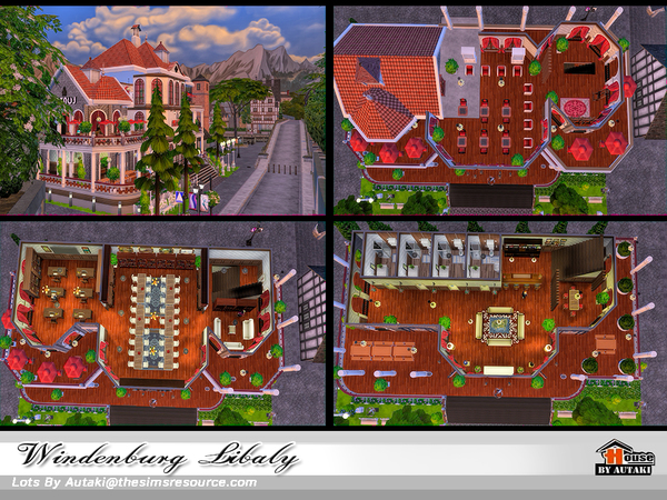 Sims 4 Windenburg Library by autaki at TSR