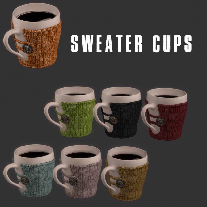Sims 4 Sweater cups at Leo Sims