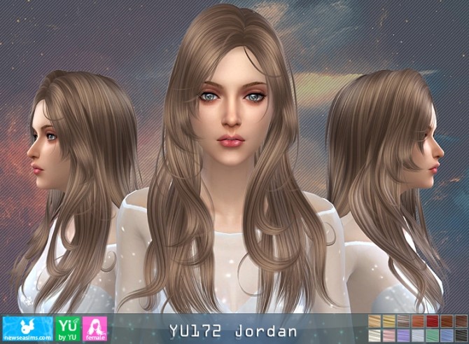 Sims 4 YU172 Jordan hair (P) at Newsea Sims 4