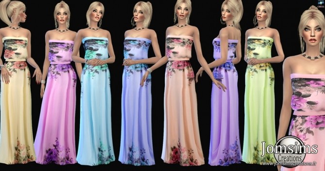 Sims 4 Celnima dress at Jomsims Creations