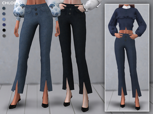 Sims 4 Jeans F by ChloeMMM at TSR