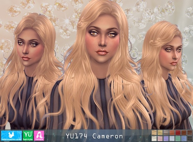 Sims 4 J174 Cameron hair (P) at Newsea Sims 4