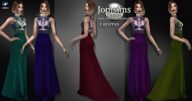 Sims 4 Elesme dress at Jomsims Creations