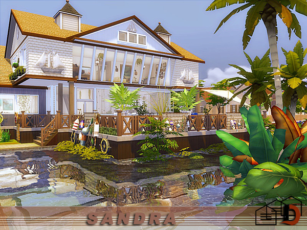 Sims 4 Sandra house by Danuta720 at TSR