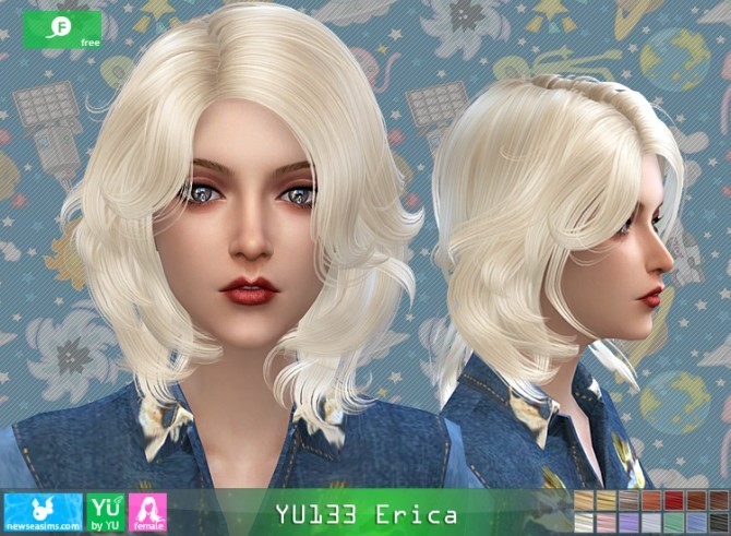 Sims 4 YU133 Erica hair at Newsea Sims 4