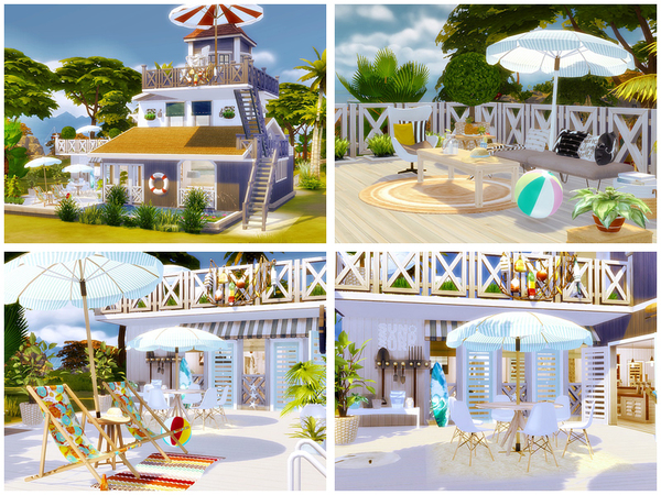 Sims 4 Coast bungalow by Danuta720 at TSR