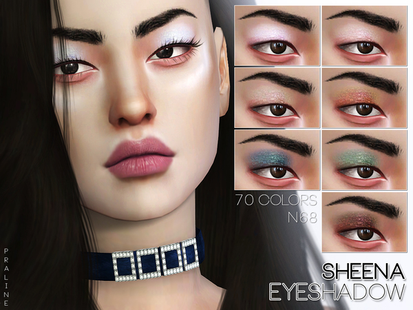 Sims 4 Sheena Eyeshadow N68 by Pralinesims at TSR