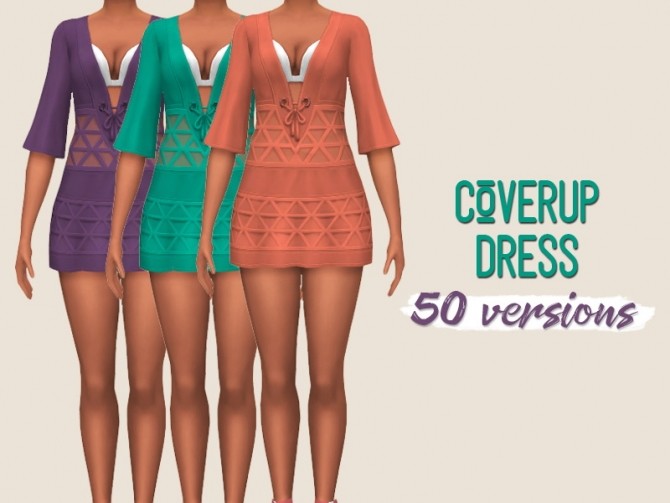 Sims 4 Coverup dress at Midnightskysims