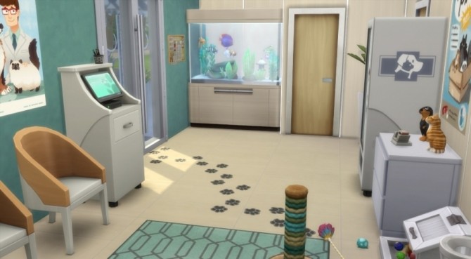 Sims 4 Les Animaux veterinary clinic by Pyrénéa at Sims Artists