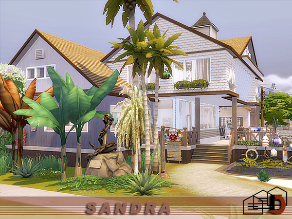 Sims 4 Sandra house by Danuta720 at TSR