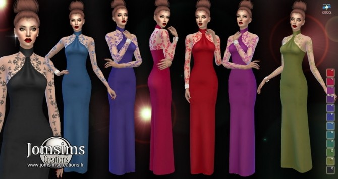 Sims 4 Abiemila dress at Jomsims Creations