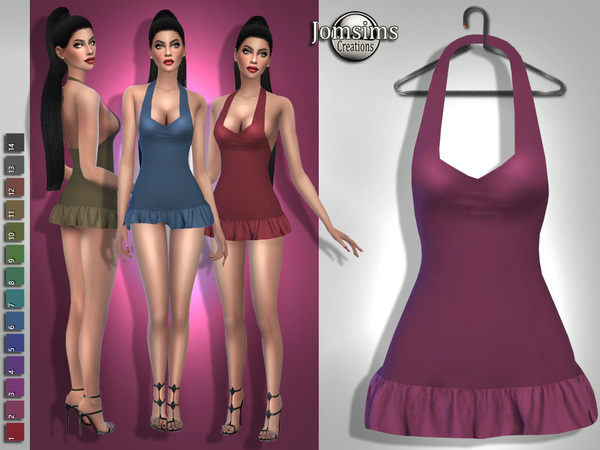 Sims 4 Sarmarina dress by jomsims at TSR