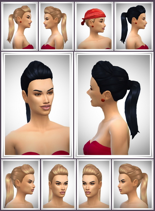 Sims 4 Poof Ponytail hair at Birksches Sims Blog