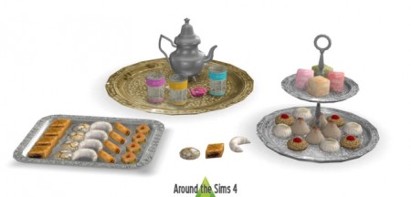 Middle-Eastern edible pastries by Sandy at Around the Sims 4