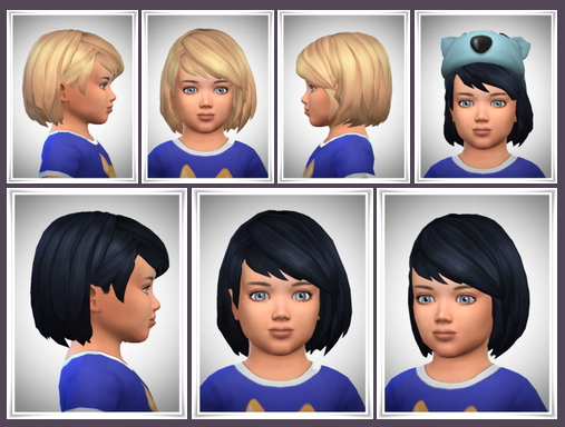 Sims 4 UnComb Bob Toddler hair at Birksches Sims Blog