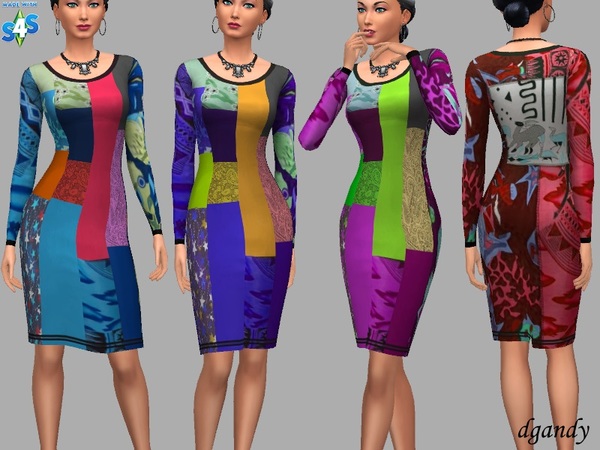 Sims 4 Party Nell dress by dgandy at TSR