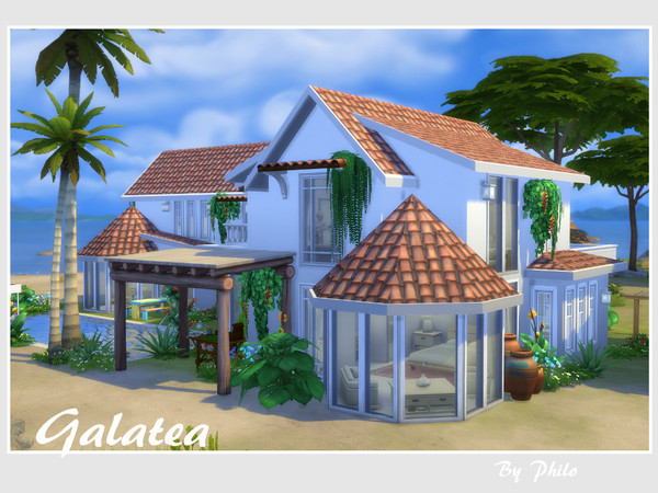 Sims 4 Galatea house by philo at TSR