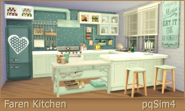 Sims 4 Faren Kitchen at pqSims4