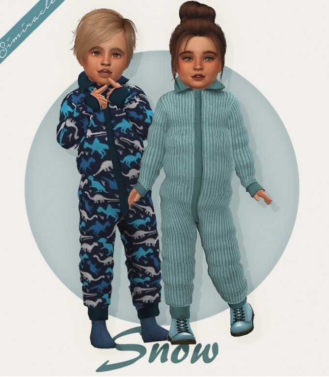 Sims 4 Sketchbookpixels Snow outfit Toddler Version 3T4 at Simiracle
