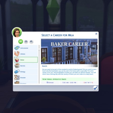 Baker Career by Piscean6 at Mod The Sims