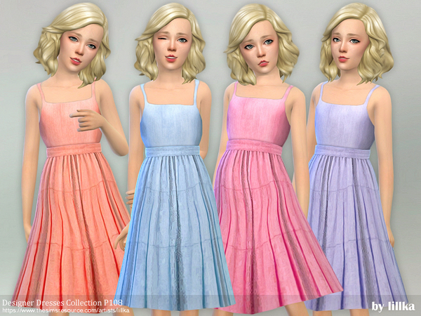 Sims 4 Designer Dresses Collection P108 by lillka at TSR