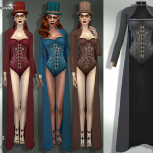 313 Designer Open Dress by sims2fanbg at TSR » Sims 4 Updates