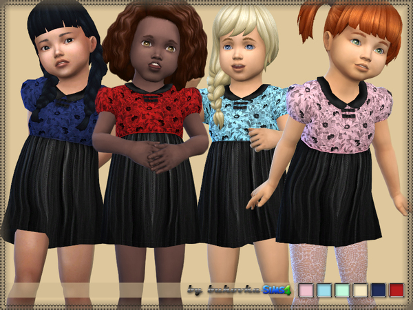 Sims 4 Dress & Girls by bukovka at TSR