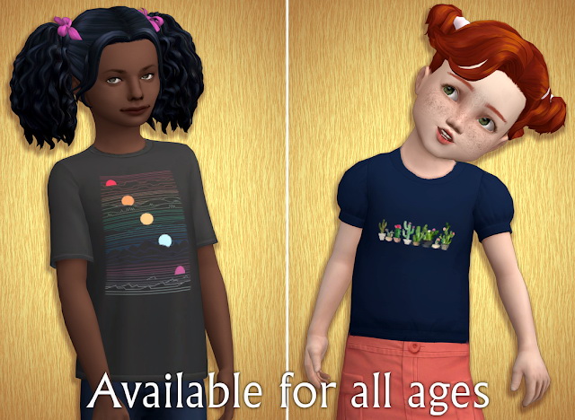 Sims 4 Acc Prints for T shirts Part 2 at Tukete