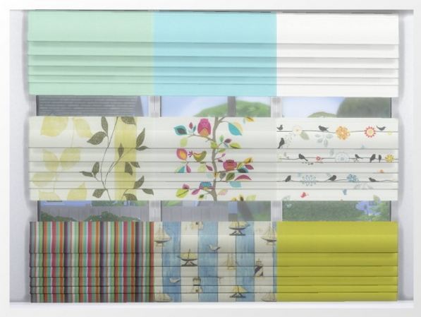 Sims 4 Roller blinds & shades by Oldbox at All 4 Sims